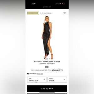 Revolve - Amanda Uprichard Samba Gown OPEN TO OFFERS